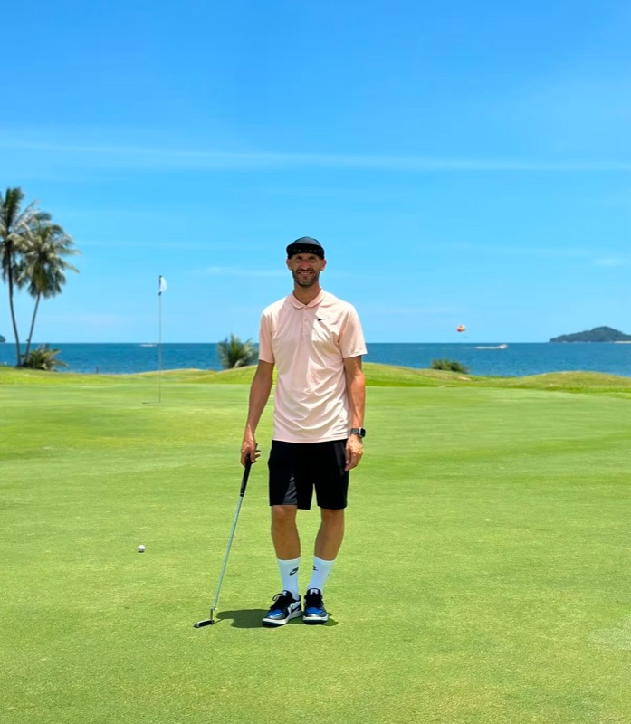Donatas Gurnys, PGA golf coach and co-founder of Pink Soup Golf