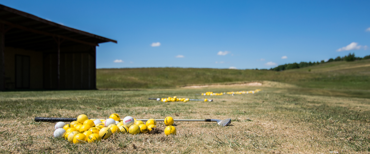Driving range at Capitals Golf Club with practice facilities
